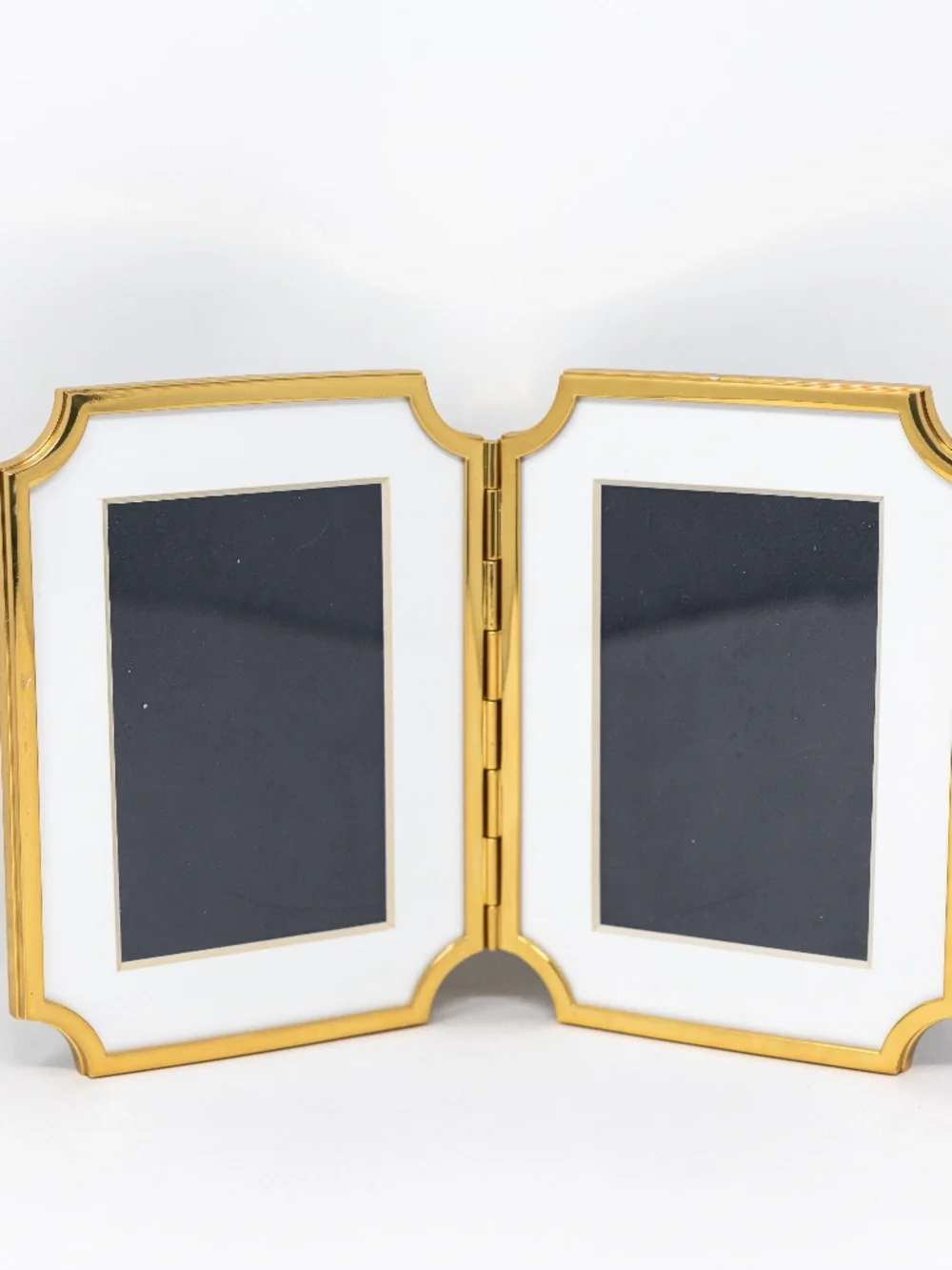 Kate Spade x Lenox Metallic Gold Double Folding Picture Frame